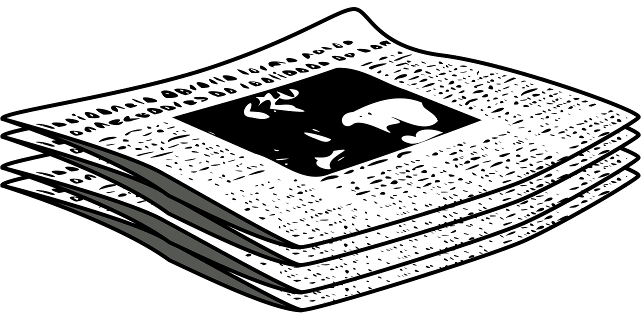 Zeitungsstapel Illustration